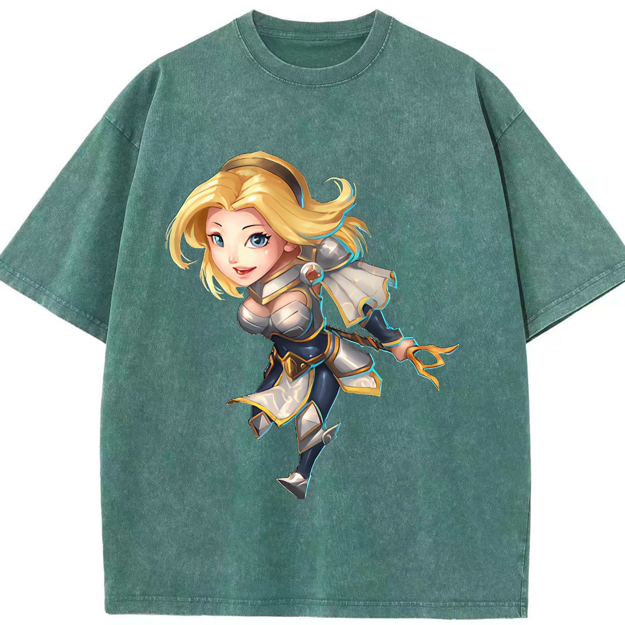 （画像用） リーグ・オブ・レジェンド League of Legends LOL 綿100% ヴィンテージ風 半袖Tシャツ（フロントプリント）